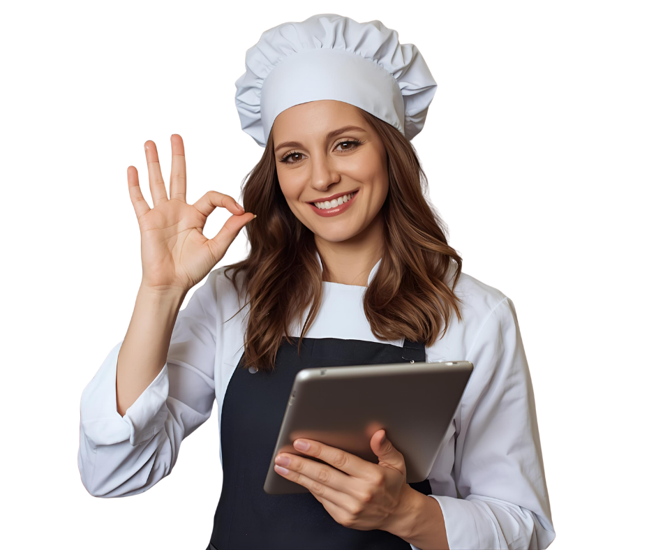 cuoca con tablet